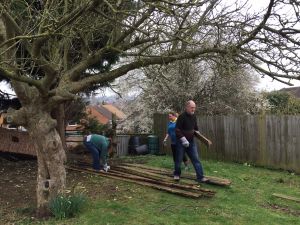 Banbury Members Helping with the Redlands Garden